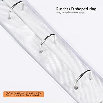 1DOT2 12x12 Inch 3 Ring DIY Scrapbook Photo Album, Gray