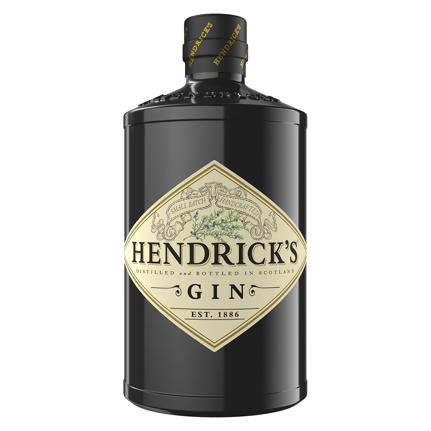 HENDRICK’S – Super-Premium-Gin – mit Gurke & Rose aromatisiert– erstaunlich mild & wunderbar anders – kleine Chargen – handgefertigt in Schottland – das ultimative Gin‑Geschenk – 44 % vol. – 70 cl