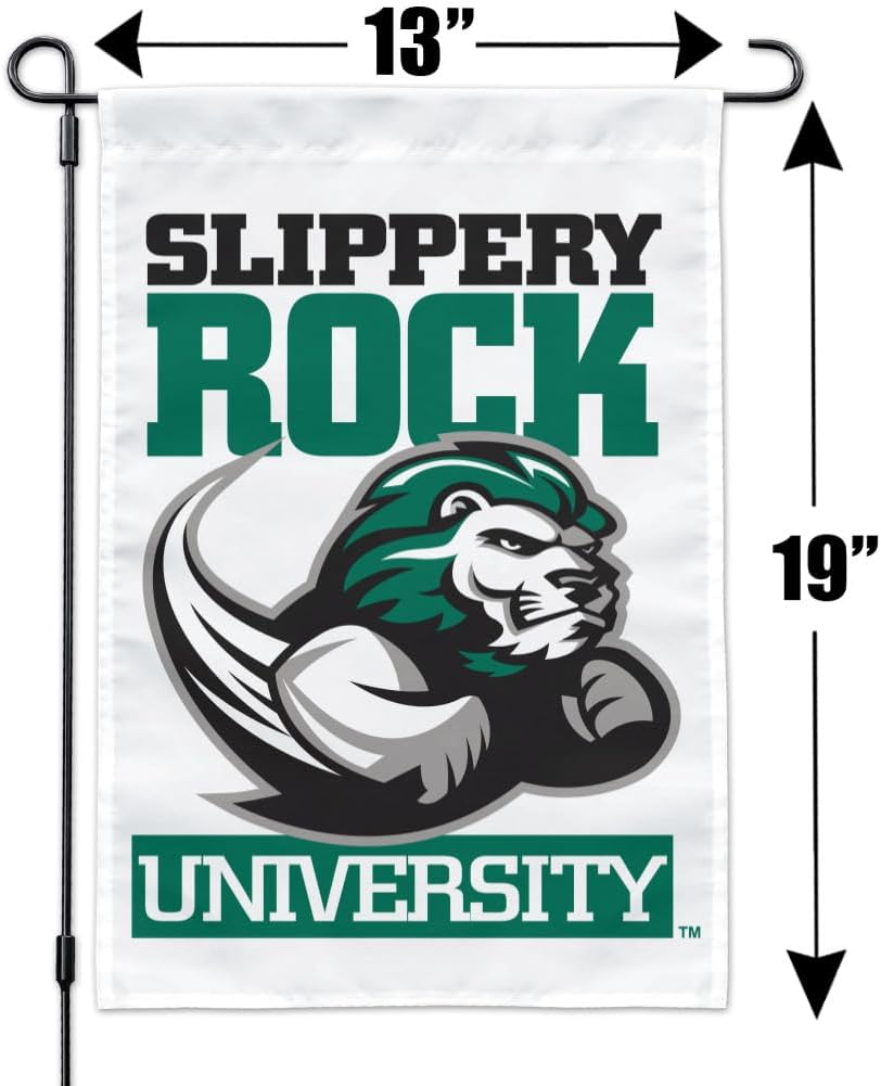 Slippery Rock Secondary Logo Garden Yard Flag