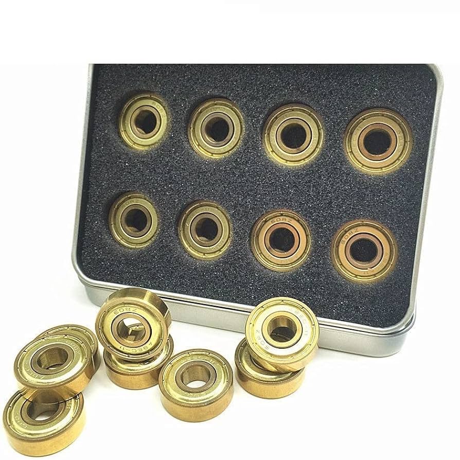 Amazon.co.jp: DINGGUANGHE 16pcs 608zz金ベアリングスケート