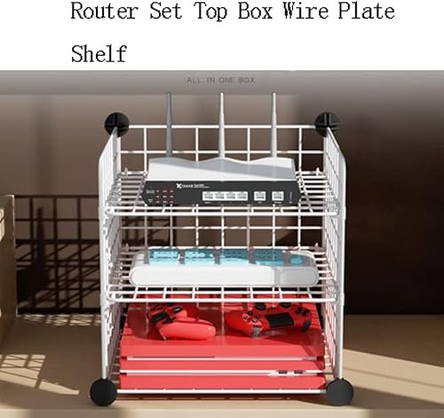 Miniatura 5 de Soporte flotante para estante enrutador, estante inalámbrico para módem WiFi, estante de almacenamiento para almacenamiento doméstico para objetos