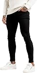 GINGTTO Hommes Skinny Jeans Stretch Slim Fit Jean Pantalons
