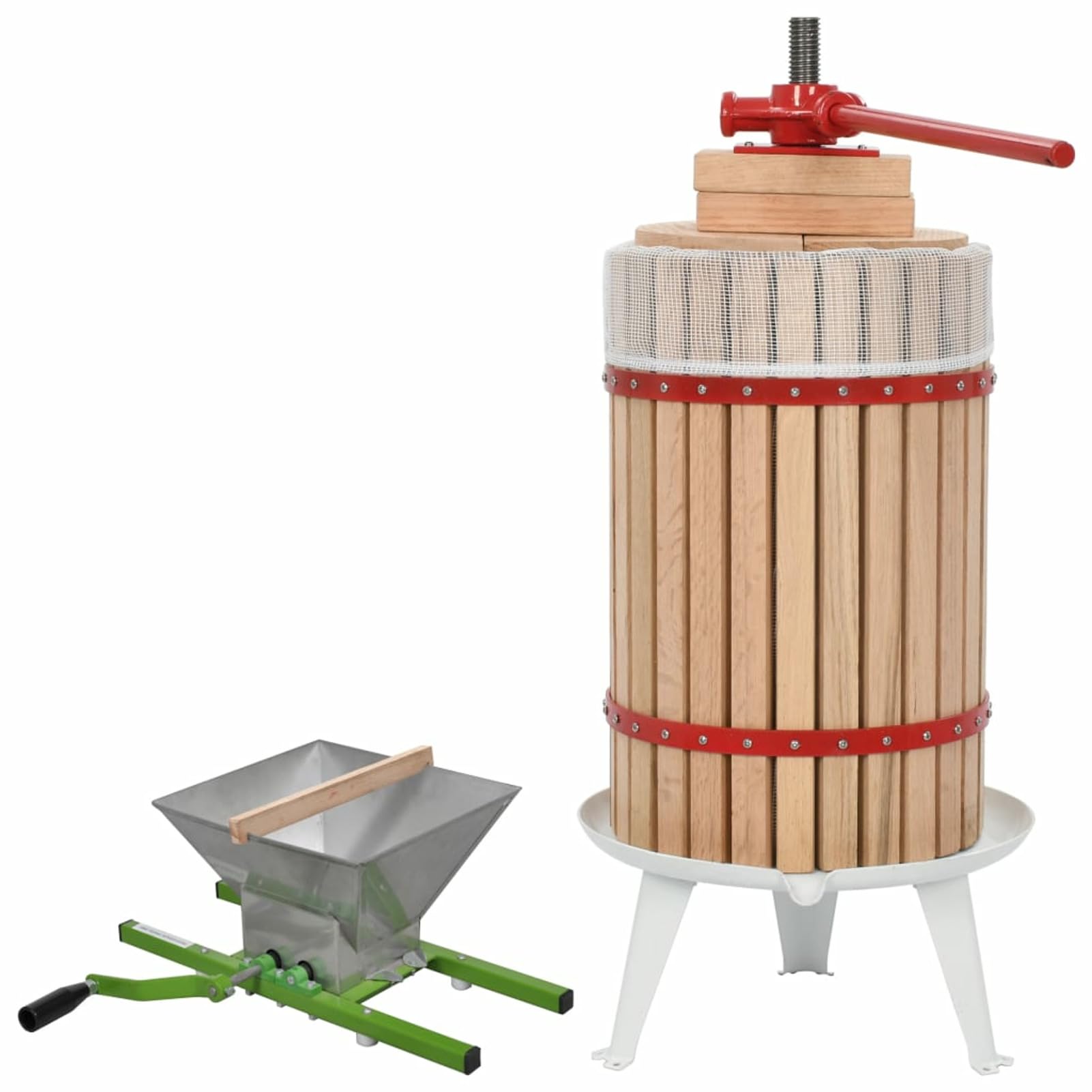 GuyAna 2-TLG. Obst- & Weinpresse und Mühle-Set TraubenmüHle BeerenmüHle