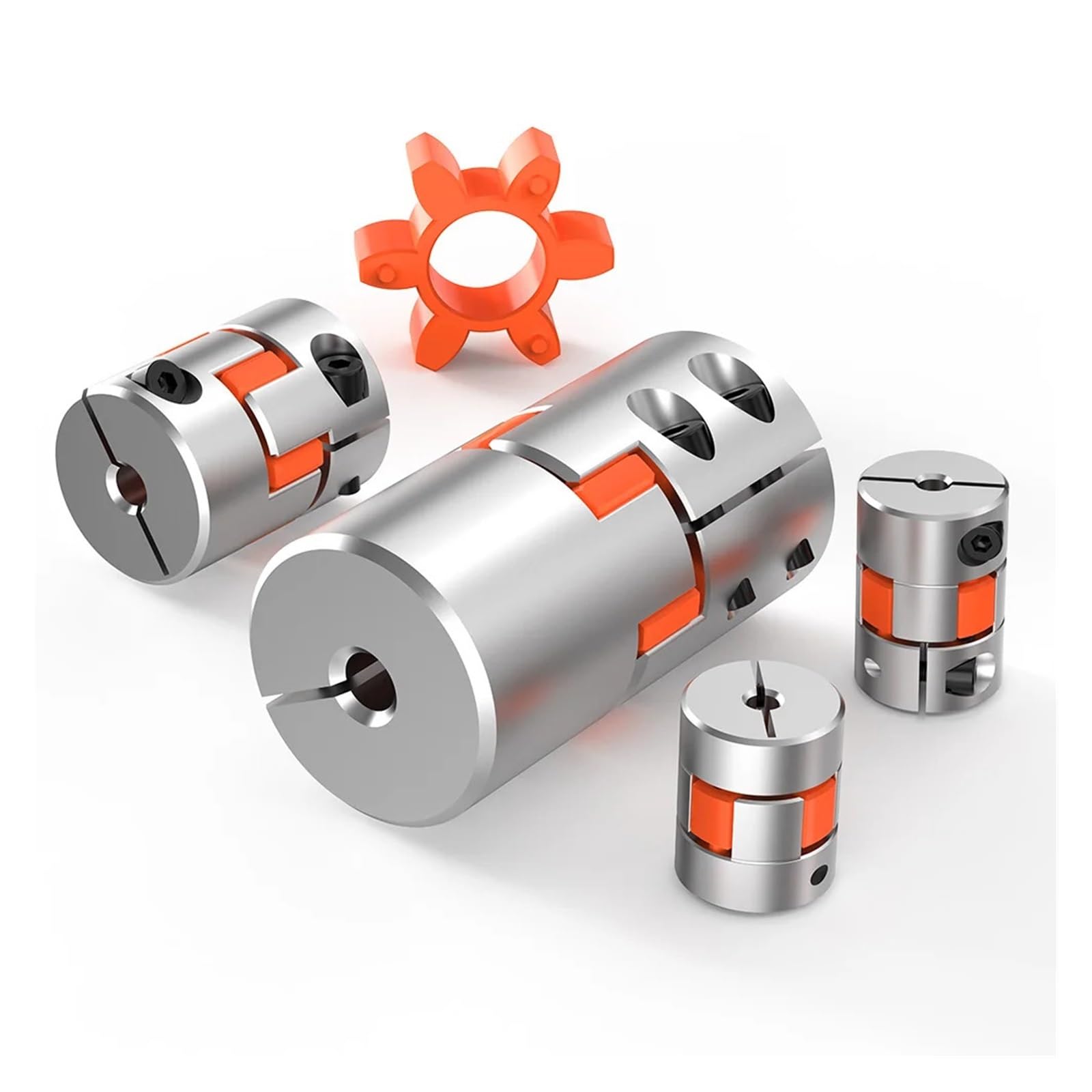 D35L60 Coupleur flexible à 3 mâchoires 8-20 mm en aluminium