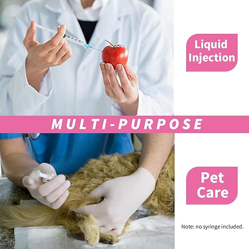 Miniatura 4 de Aguja dispensadora con tapa, accesorios de jeringa deslizante Luer Lock Luer para inyección desechable estéril, sellados individualmente para