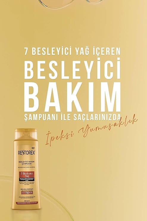 Restorex Bakım Şampuanı 7 Besleyici Yağ 500 Ml 5 Adet