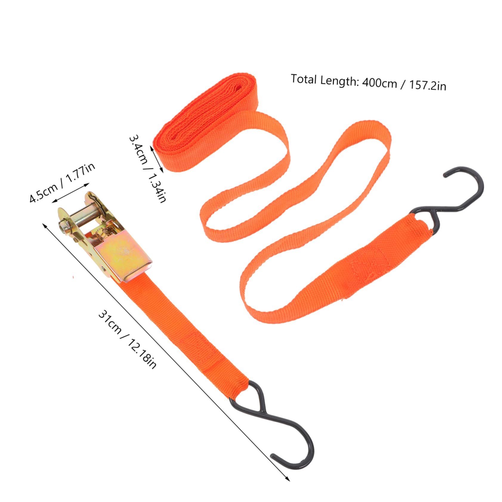 OSALADI 4pcs Heavy Duty Ratchet Straps Durable Tie Down Straps for Car Motorcycle Furniture Reliable Cargo Securing Belts for Moving Appliances Lawn Equipment