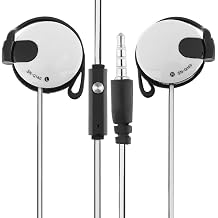 Wired Clip Headphones - Clip Earphones Wired Clip-on Earphones Wired | Ear Clip Headphones Wired 3.5mm Over Ear Running Earbuds, Ear Hook Headphones for Men and Women Running Hiking Exercise