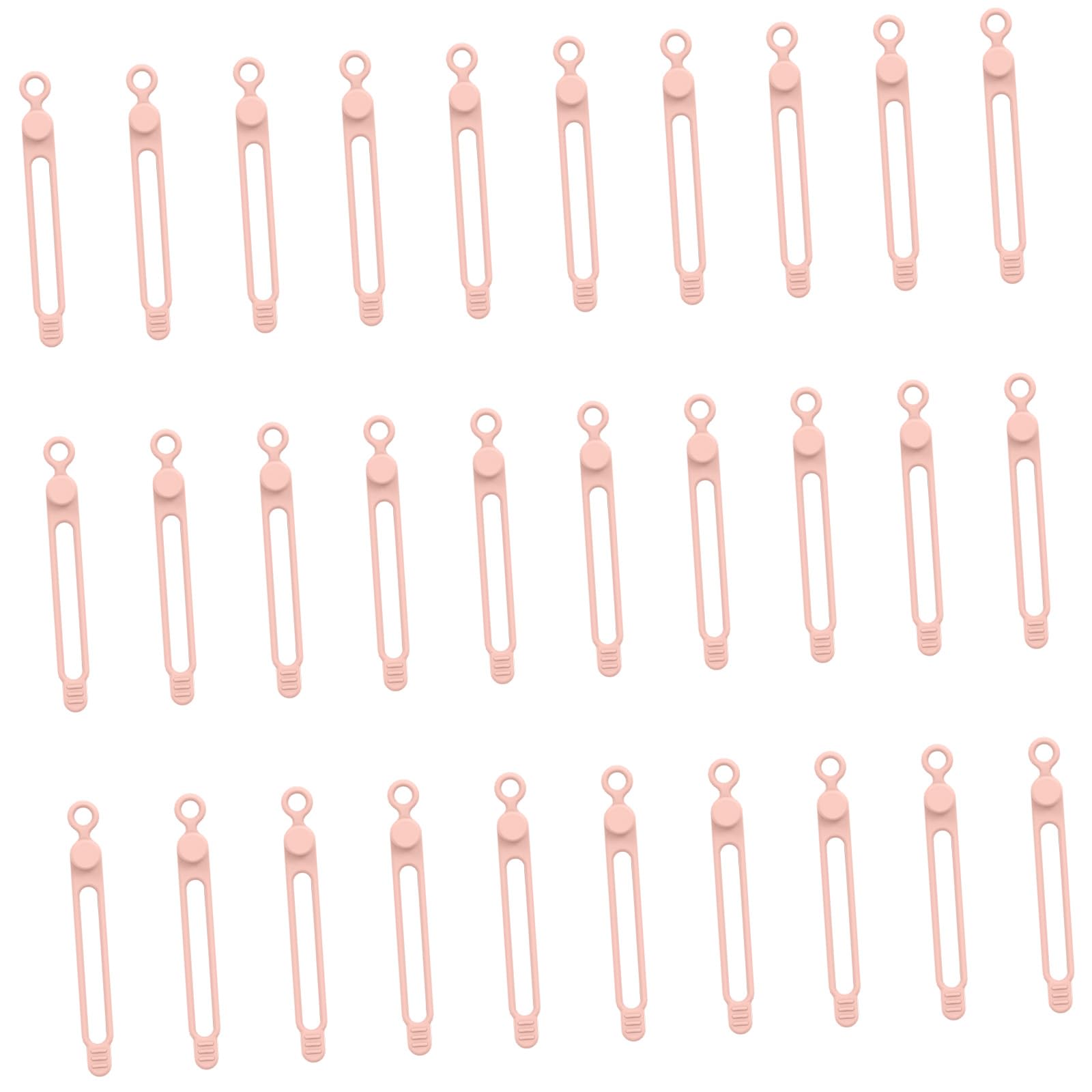 Flexible Silicone Cable Tie Cord Organizer Tangle Free Management Silicone Cable Tie Organizer for Electronics Accessories