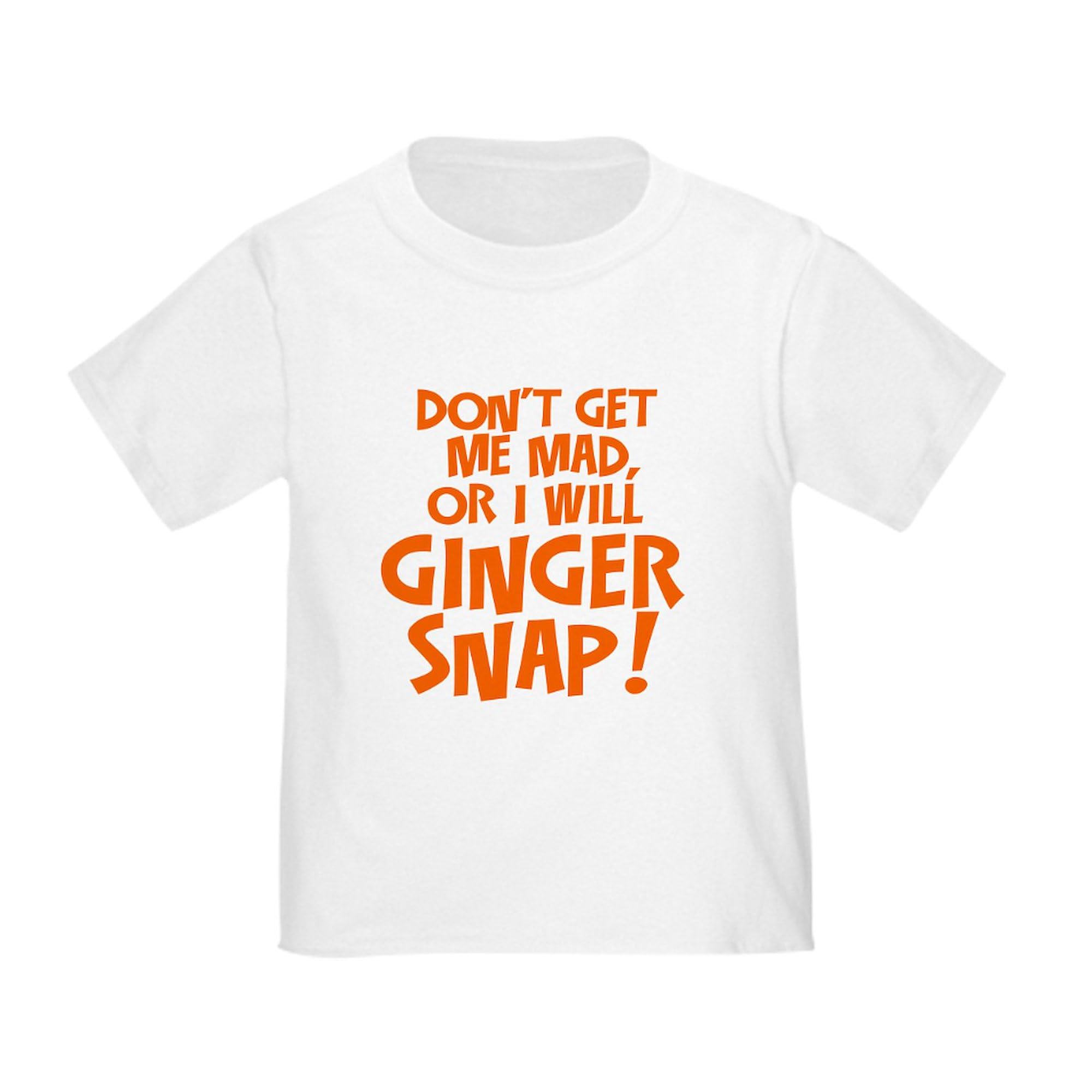 CafePress Ginger Snap T Shirt Toddler Graphic Tee, 100% Cotton White
