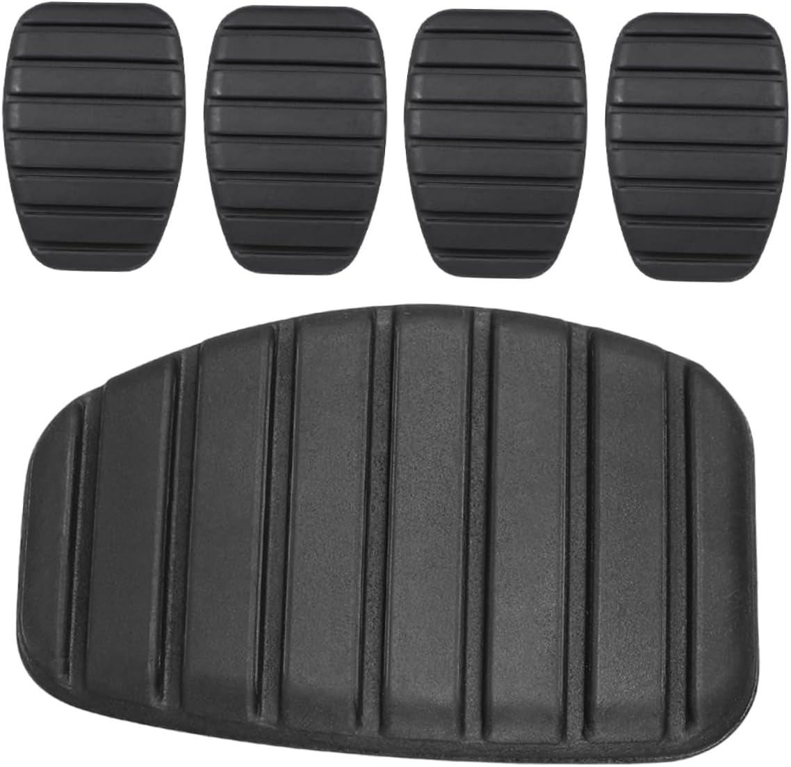 5pcs Clutch Pedal Pad Cover for Car Brake Pad Throttle Protective Cover Oil Resistant Rubber Material Easy Install