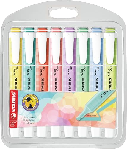 STABILO - Textmarker - swing cool Pastel - 8er Pack