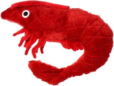 MIGHTY- Ocean Prawn - Squeaker - Multiple Layers. Made Durable, Strong & Tough. Interactive Play Dog Toy Tug, Toss & Fetch. Machine Washable & Floats | Ultra Durable Plush Toy with Multiple Layers & Reinforced Seams , Washable and Floats , Mighty Construction