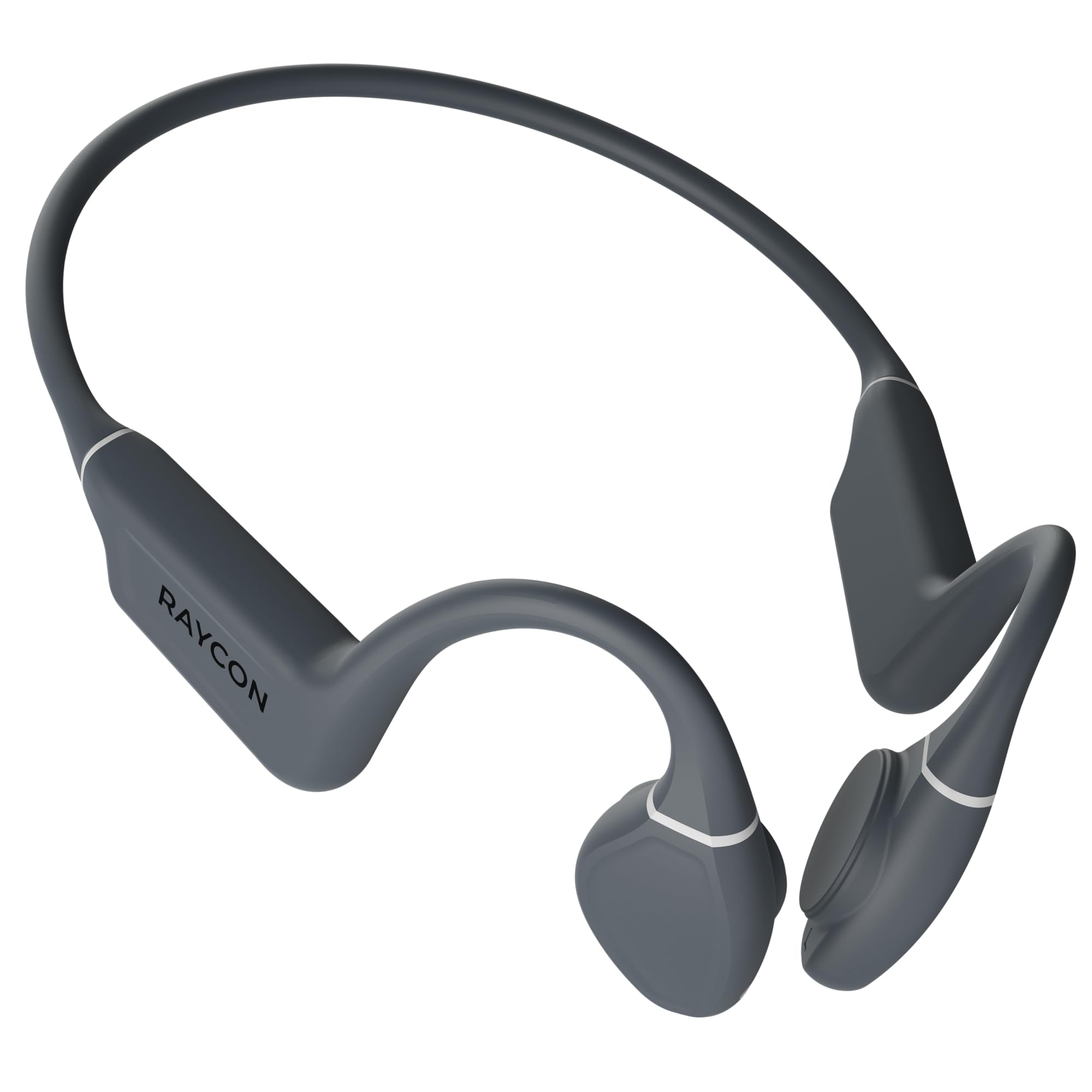 Raycon Bone Conduction Headphones - Open Ear Running Headphones & Bluetooth Earbuds, Sweat & Water-Resistant with Mic (Gray)