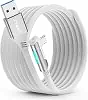 メタクエスト3 128GB 本体 ANKER Linkケーブル付き Amazon.co.jp: Syntech リンクケーブル 5M 充電付き、Meta Quest