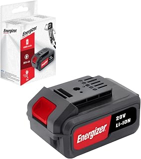 Energizer 20 V 4 A Lithium-Ionen-Akku – Hohe Kapazität 80 Wh – Kompatibel mit Elektrowerkzeugen – Schnelles Aufladen 120 Min., Robust und leistungsstark