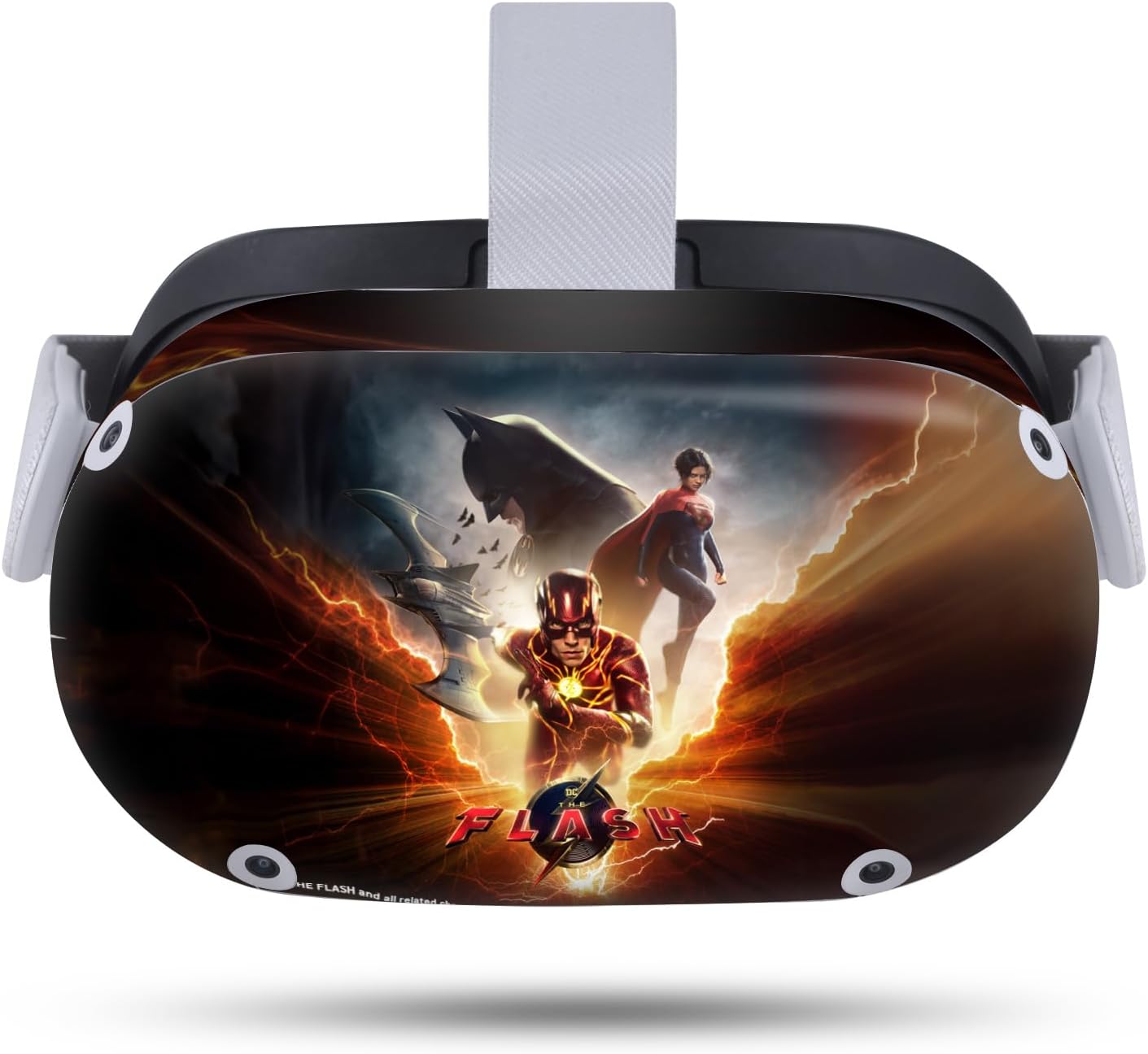 Head Case Designs Officially Licensed The Flash 2023 Key Art Graphic Art Vinyl Sticker Skin Decal Cover Compatible with Meta Quest 2
