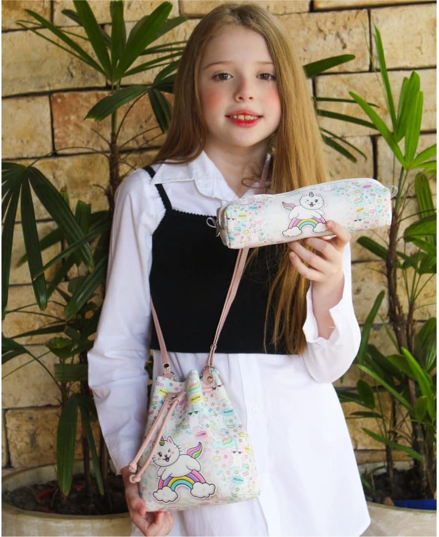 Bolsa Infantil Gatinho Unicórnio, Magicc MI-093