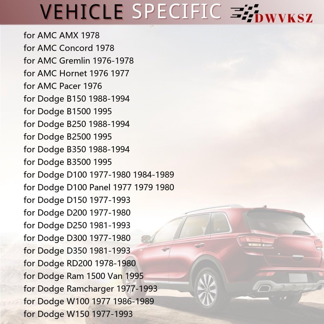 1x HVAC Heater Hose Replaces# G922530181, 9955630100 for Valve To Thermostat for Dodge D100 3.7L 1977 1978 1979 1980 1984 1985 1986 1987, for B150 5.2L 1988 1989 1990 1991 1992 1993 1994