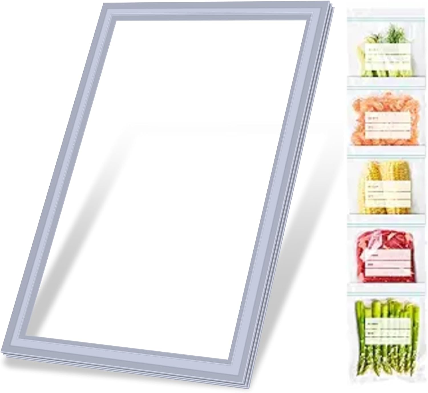 UPGRADED ADX52752665 Freezer Door Gasket Replacement Compatible with LG Refrigerator Parts Fridge Door Seal, Replaces Part Number ADX52752626 ADX52752645 Kenmore Freezer Door Seal