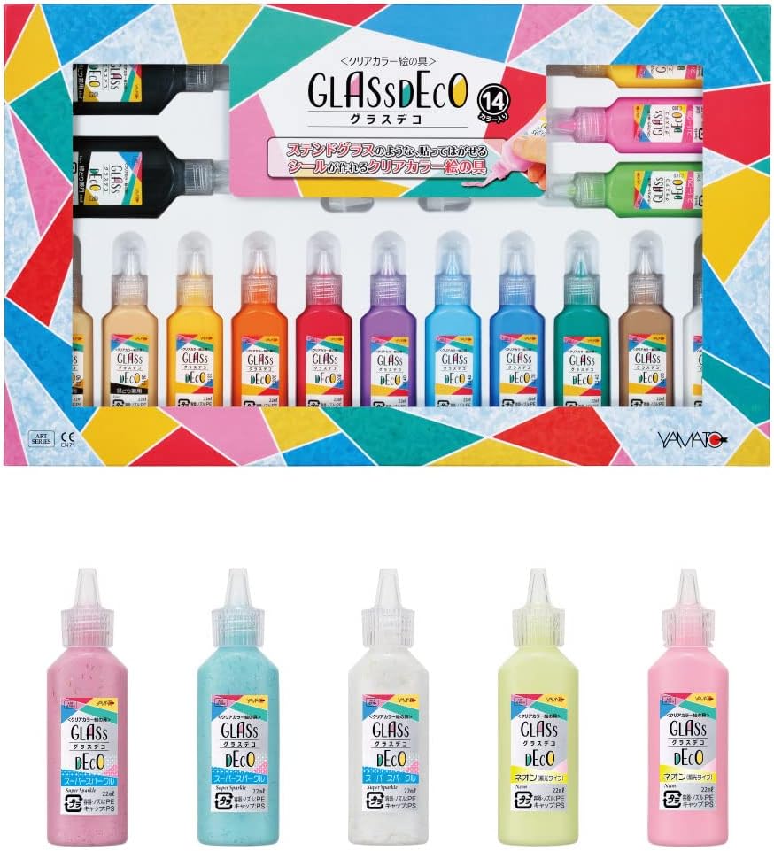 ヤマト Yamato GDS14AMZ Art Supplies Glass Deco 19 Colors