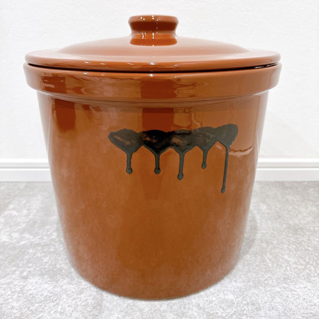 久松釜 久松 漬物容器 蓋付 切立瓶 8号 14.4L◇常滑焼 久松窯 切立 8号