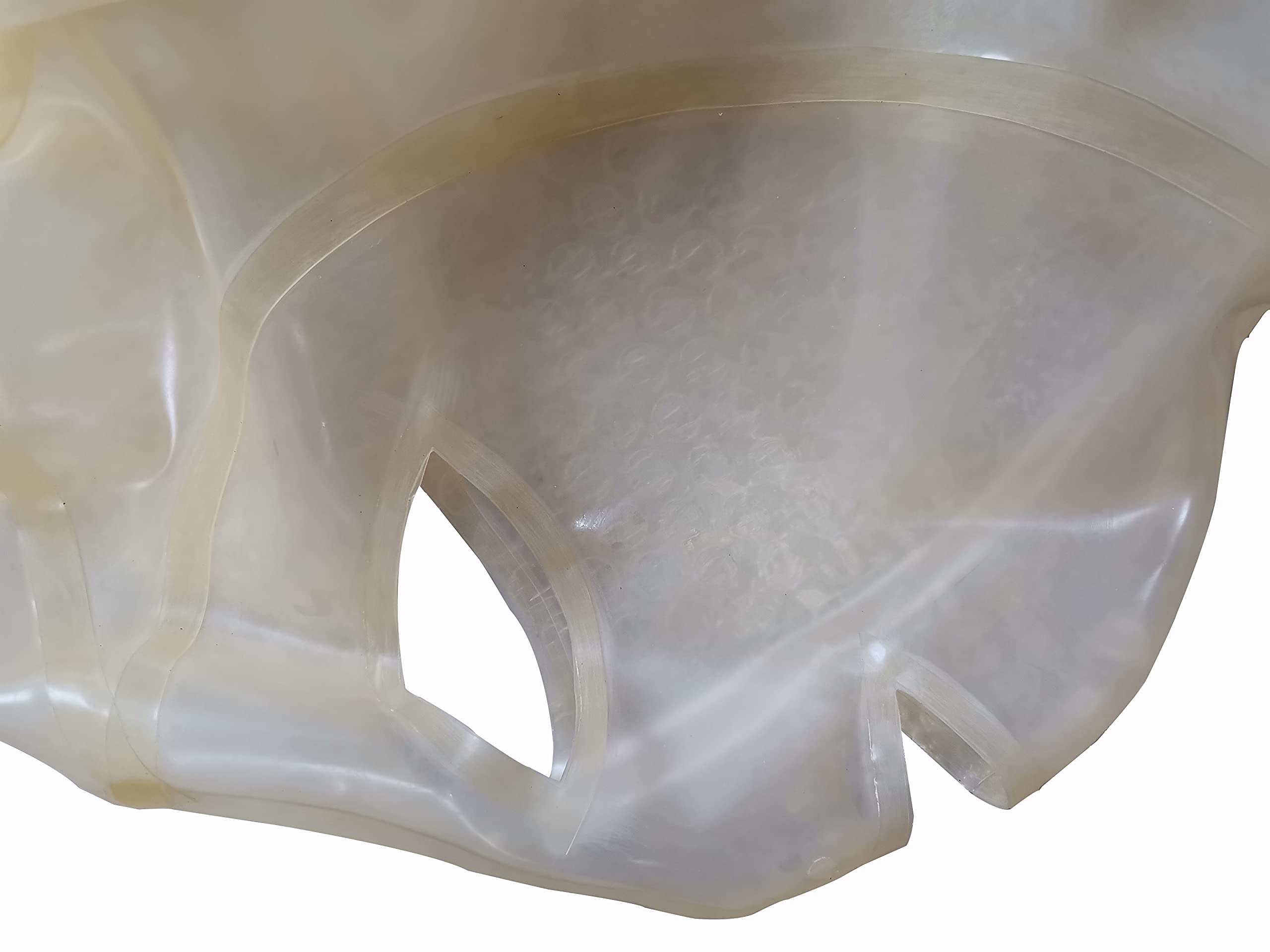 MFMYEE Cagoule en latex transparent, laissant apparaître les yeux et la bouche, masque de jeu de rôle SM/bondage, masque de fête/Halloween, avec fermeture éclair. (M)