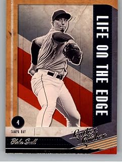 2019 Panini Leather and Lumber Life on the Edge Baseball Retail #8 Blake Snell Tampa Bay Rays Official MLB PA Baseball Card in Raw (NM or Better) Condition