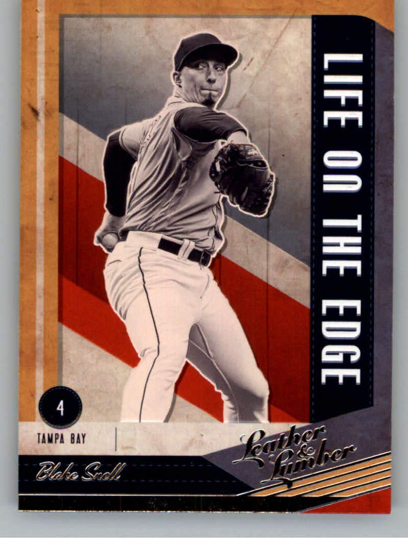 Amazon.com: 2019 Panini Leather and Lumber Life on the Edge Baseball Retail  #8 Blake Snell Tampa Bay Rays Official MLB PA Baseball Card in Raw (NM or  Better) Condition : Collectibles &