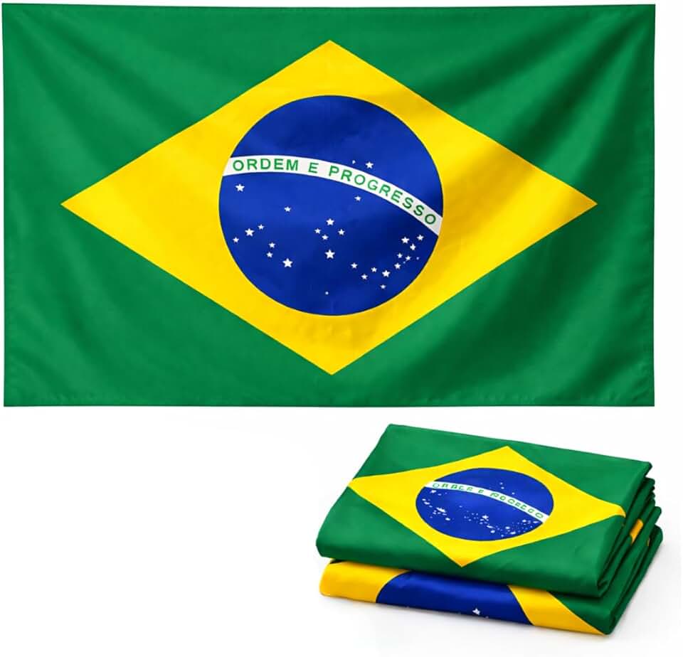 Bandeira do Brasil, Poliéster, 120x175 cm