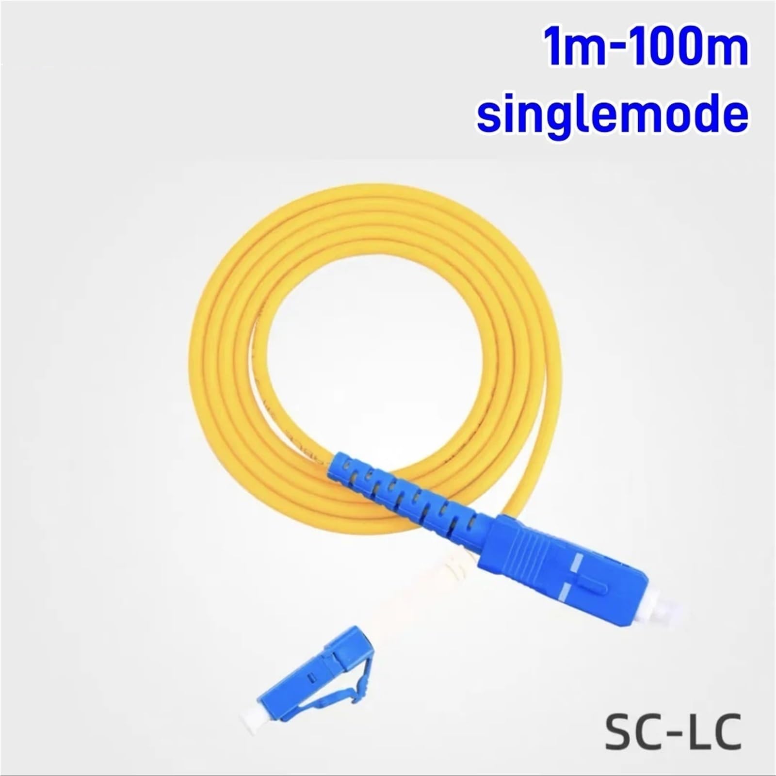 Cavo Patch in Fibra Ottica SC-LC Simplex monomodale 1-100 m PVC Blu LC(Ask us-customizd)