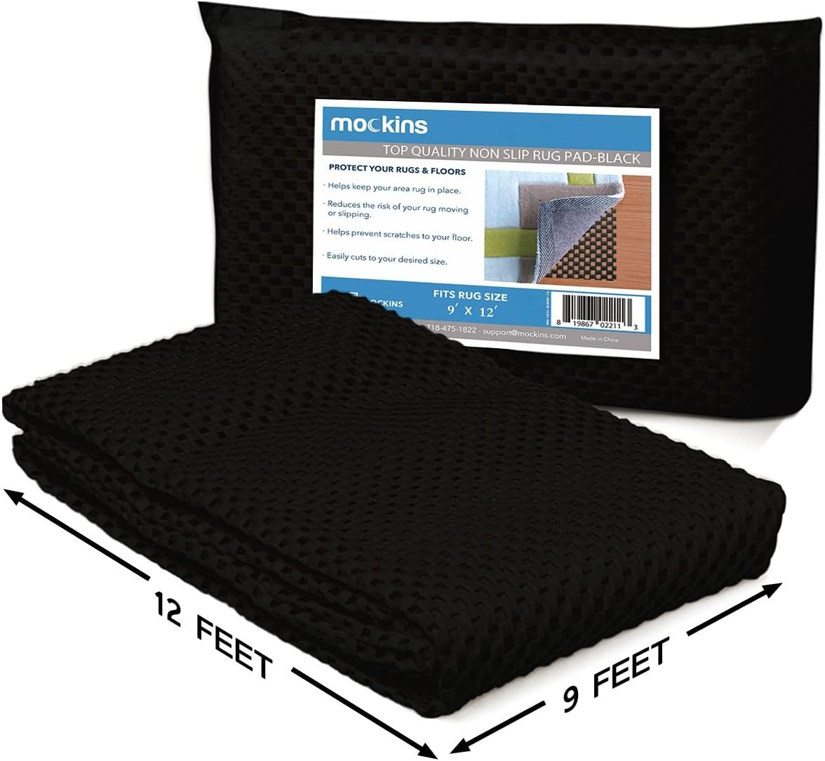 Nevlers Non Skid Rug Pad 9x12 ft Extra Thick Rug Gripper Premium