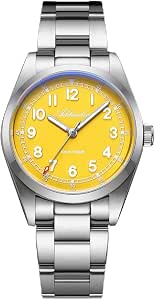 ADDIESDIVE Men's Slim Quartz Watch, 9mm Sapphire Crystal, 100M Waterproof