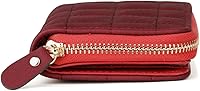 Vista 5 de uxcell Pequeñas carteras cortas con cremallera de párrafo con tarjetero para dama, Rojo -, Classic