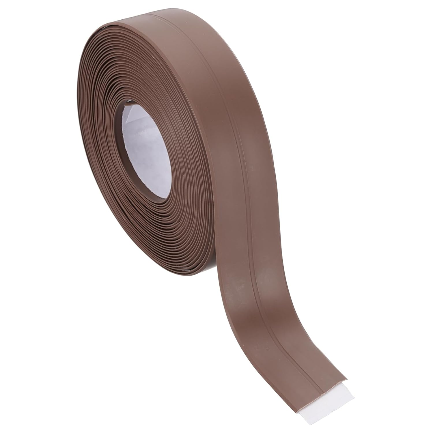 PATIKIL 1" x 16.4 ft Caulk Tape, Caulk Strips PVC Self Adhesive Caulking Tape Waterproof Edge Protectors for Bathroom Accessories Kitchen Countertop, Brown