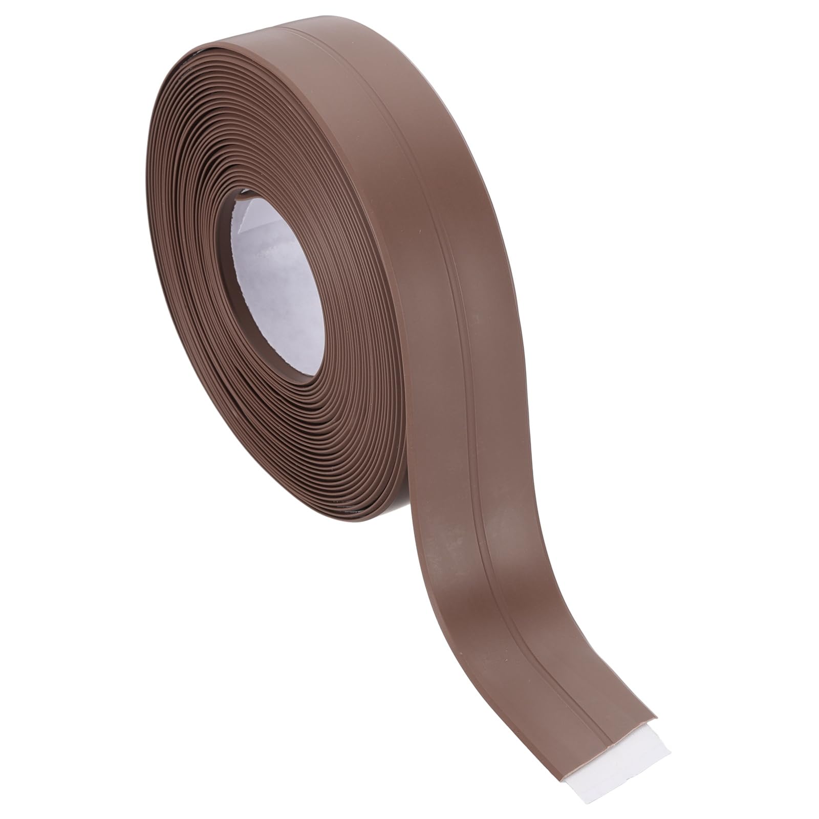 PATIKIL 1" x 16.4 ft Caulk Tape, Caulk Strips PVC Self Adhesive Caulking Tape Waterproof Edge Protectors for Bathroom Accessories Kitchen Countertop, Brown