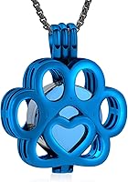 Vista 66 de Oinsi Joyería de Cremación de Mascotas Para Cenizas Para Perro/Gato con Forma de Pata de Acero Inoxidable Medallón Conmemorativo Collar de Urna Mini