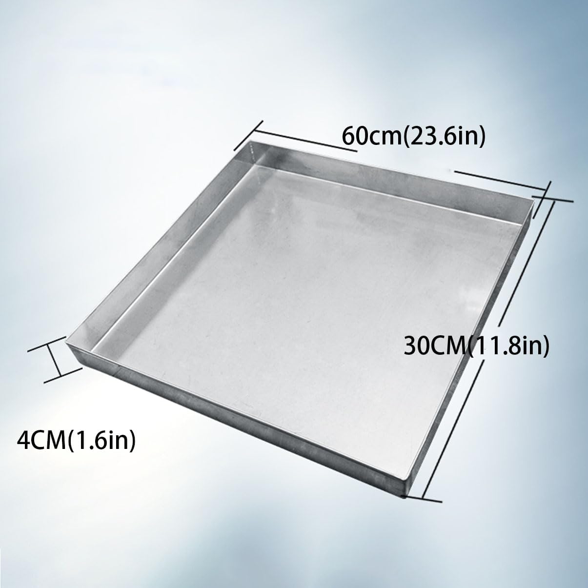 ガーデン受け皿 ドレンパン 洗濯機用排水パン 窓用エアコン排水キット 冷蔵庫マット 201/304ステンレス鋼 "床保護シー
