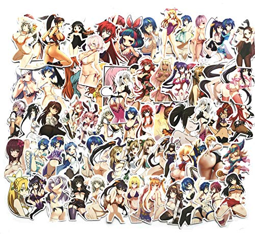 Laptop Stickers for Anime Hot Sexy Bunny Girl, Cute Cartoon Lady&Loli Devil Pin