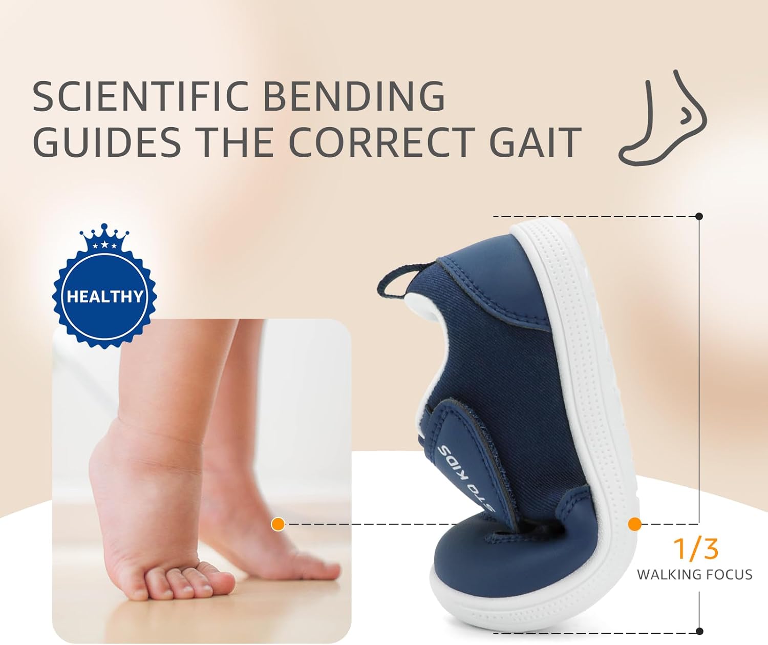 Wide Toe Box Toddler Shoes Zero Drop Boys Girls Barefoot Shoe Non-Slip Little Kids Sneakers for First Walking - Image 7