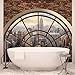 Produktbild Forwall Vlies Fototapete Tapete Vliestapete New York Fensterroseblick AF2397VEXXL (312cm x 219cm) Photo Wallpaper Mural