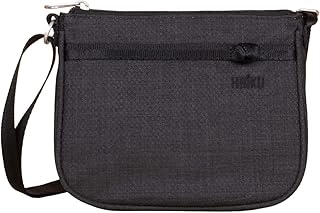 HAIKU Lark RFID Blocking Zippered Small Crossbody Travel Bag for Women, Black in Bloom