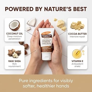 Palmers Hand Cream Multipack 3 Pack, Cocoa Butter Coconut Oil Shea Butter Hand Moisturiser Bundle, Deep Moisturising for Dry Skin, Dermatologist Tested, 3 x 60g Tubes