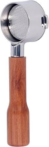 Miniatura 9 de Portafiltro de 2.008 in con 2 orejas sin fondo, mango de café, piezas de repuesto de acero inoxidable, portafiltro sin fondo para Delonghi ECO310