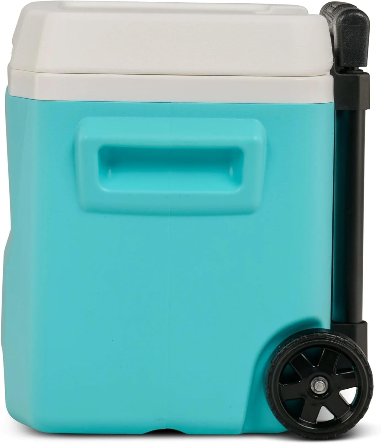 Cooler Hard-Sided Ice Chest, Portable Insulated Cooler with Wheels, Telescoping Handle, Cool Riser Tech, Leak-Resistant