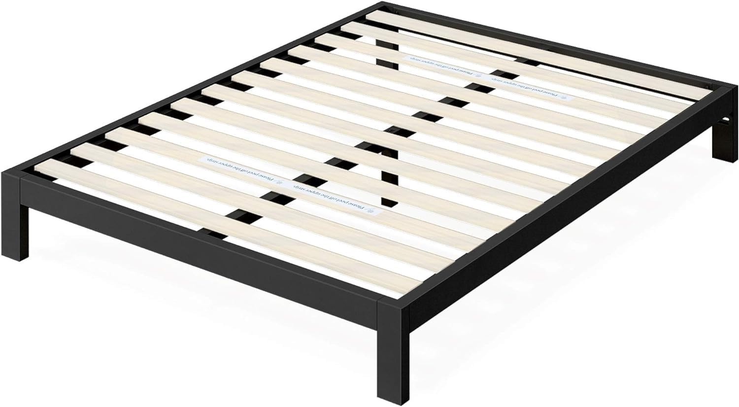 Zinus Kai Single Bed frame - Bed 90x190 cm - 23 cm Height - Bamboo and ...