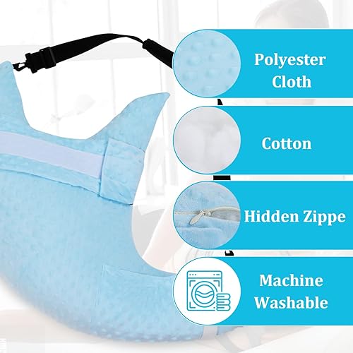 Miniatura 4 de SWISSELITE Almohada de cirugía de hombro con bolsillo, almohada de puño giratorio para después de la cirugía de hombro, almohada de hombro ajustable