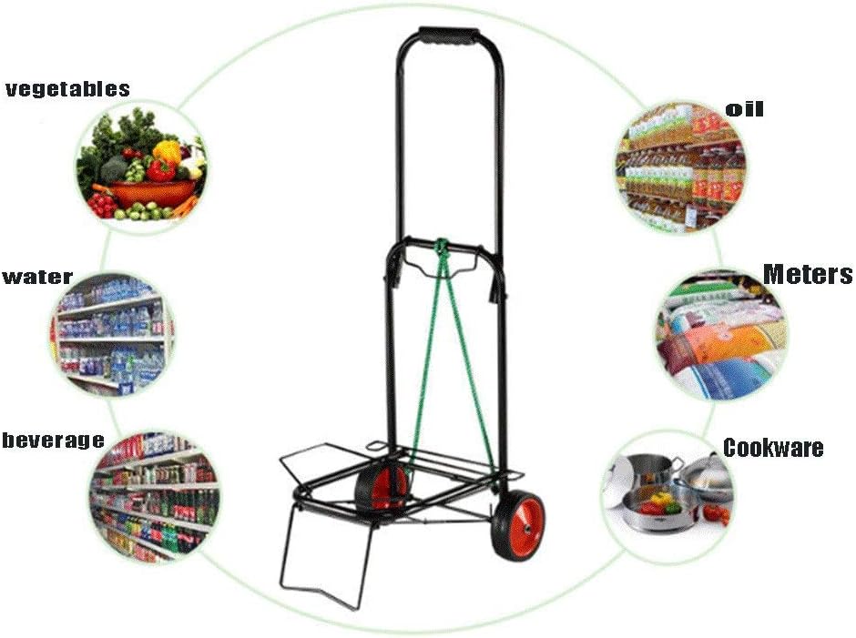 Camping Luggage Folding Trolley Lightweight Travel Easy Household Groceries Pull Rod Portable Trolley Cart Trailer
