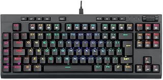 Redragon TECLADO GAMER OPTICO BROADSWORD K588RGB-PRO, Preto, UNICO