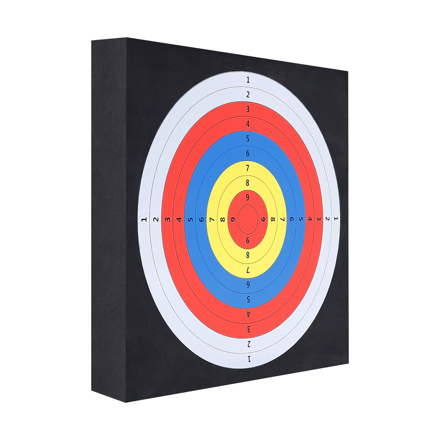 Cifupy 20'' Square Archery Target, Lightweight High-Density EVA Bow & Arrow Target, Single-Sided Printed Pattern, for Backyard Outdoor Shooting Practice with a Curved Longbow